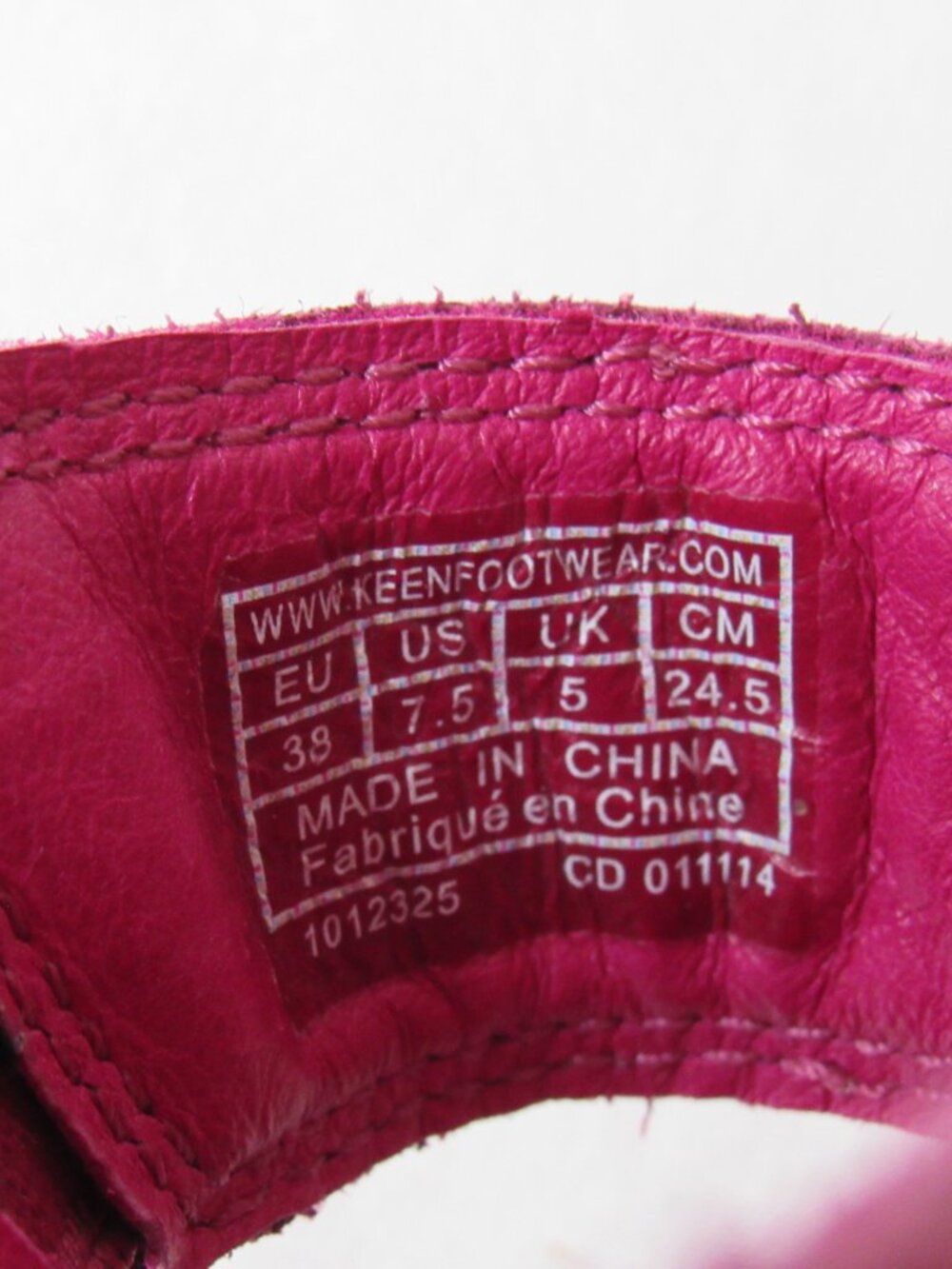 Keen Pink Leather SARATOGA Mary Jane Clog Women's 7.5 - Picture 8 of 8